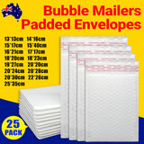 25PCS White Poly Bubble Mailers Padded Envelope Cushioned Bags