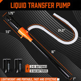Portable Electric Oil Water Fuel Transfer Pump Liquid Siphon
