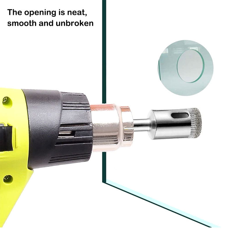 15PCS Diamond Drill Bit Set for Glass Tile Marble Ceramic