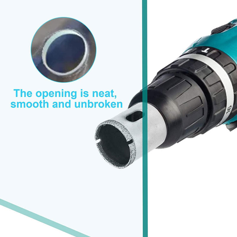 15PCS Diamond Drill Bit Set for Glass Tile Marble Ceramic