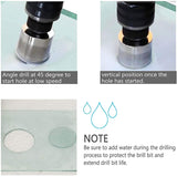 15PCS Diamond Drill Bit Set for Glass Tile Marble Ceramic