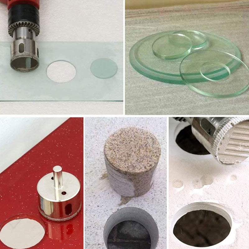 15PCS Diamond Drill Bit Set for Glass Tile Marble Ceramic