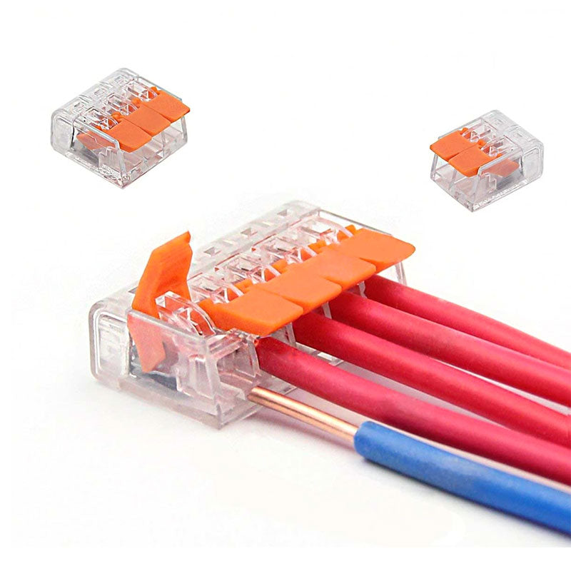 75PCS Electrical Connector Wire Block Clamp Terminal 2 3 5Way