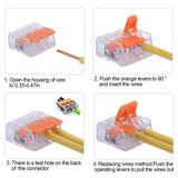 75PCS Electrical Connector Wire Block Clamp Terminal 2 3 5Way