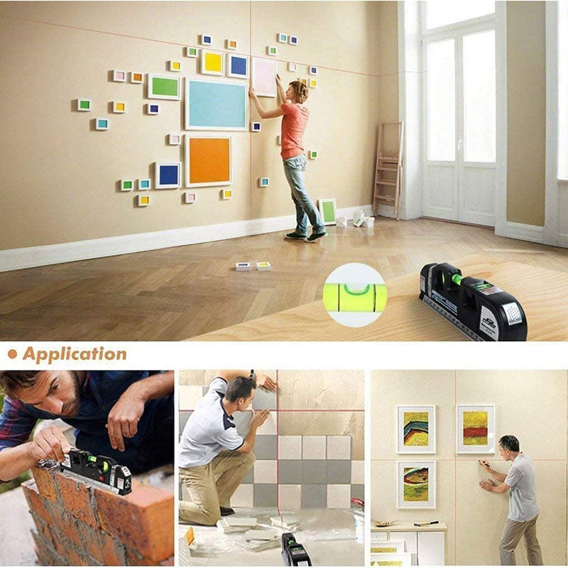 Multipurpose Laser Level Self Levelling Cross Line Wall Measuring Tool