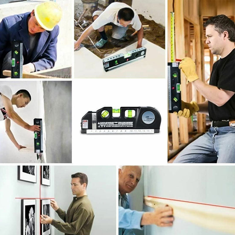 Multipurpose Laser Level Self Levelling Cross Line Wall Measuring Tool