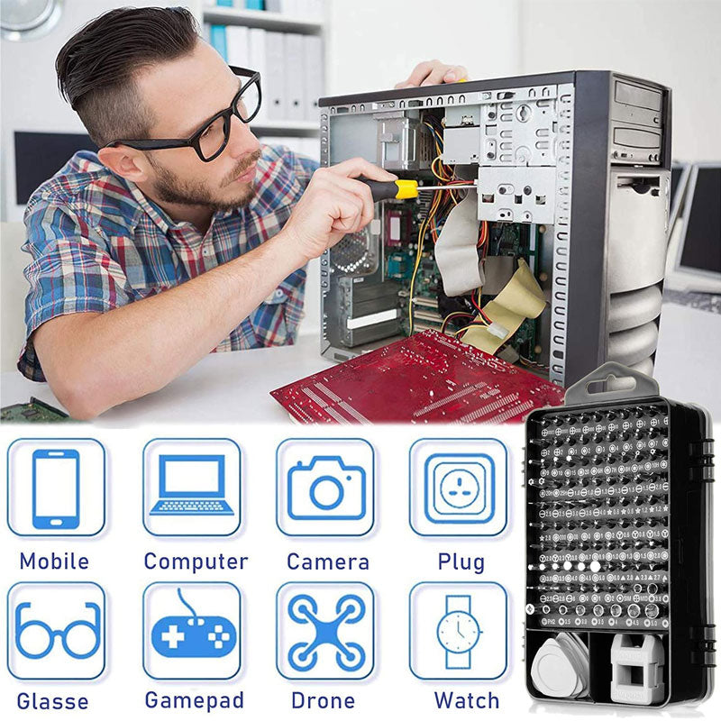 Precision Screwdriver Set 115 In 1 Computer Phone Watch Repair Kit