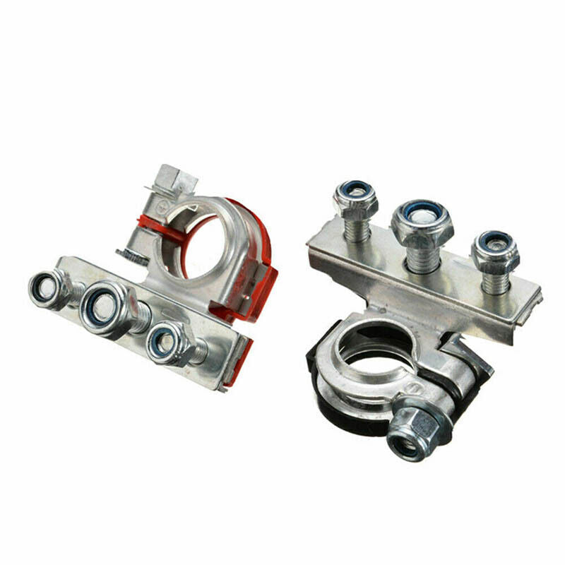 2Pcs 12V Battery Terminals Connectors Clamps 3 Way Kit Caravan Car Van