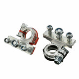 2Pcs 12V Battery Terminals Connectors Clamps 3 Way Kit Caravan Car Van