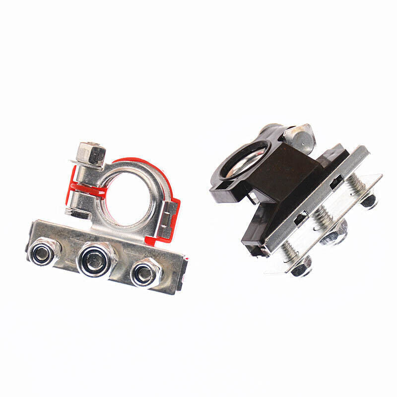 2Pcs 12V Battery Terminals Connectors Clamps 3 Way Kit Caravan Car Van