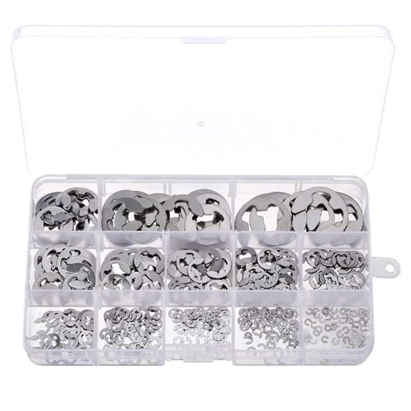 120PCS Stainless Steel E-Clip Retaining Circlip Assortment