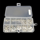 120PCS Stainless Steel E-Clip Retaining Circlip Assortment
