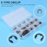 120PCS Stainless Steel E-Clip Retaining Circlip Assortment