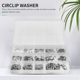 120PCS Stainless Steel E-Clip Retaining Circlip Assortment