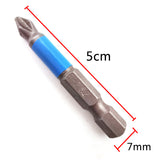 10PCS Anti-Slip PH2 Magnetic Hex Shank Screwdriver Bits 50mm