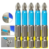 10PCS Anti-Slip PH2 Magnetic Hex Shank Screwdriver Bits 50mm