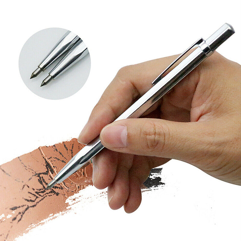 2x Tungsten Carbide Steel Scribing Pen Marker Metal