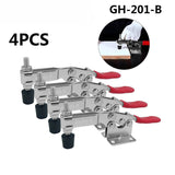 4PCS Quick Release Horizontal Toggle Clamp 100Kg/220Lb Holding Capacity