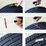 8PCS Tyre Repair Kit Tubeless Tire Puncture Emergency Plug Tool Set