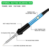 15IN1 Electric Soldering Iron Kit 60W Adjustable Temperature Tool Set