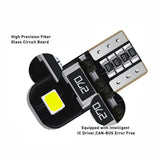 10PCS CANBUS T10 LED W5W 194 168 Interior Dashboard Map Door Light Bulbs
