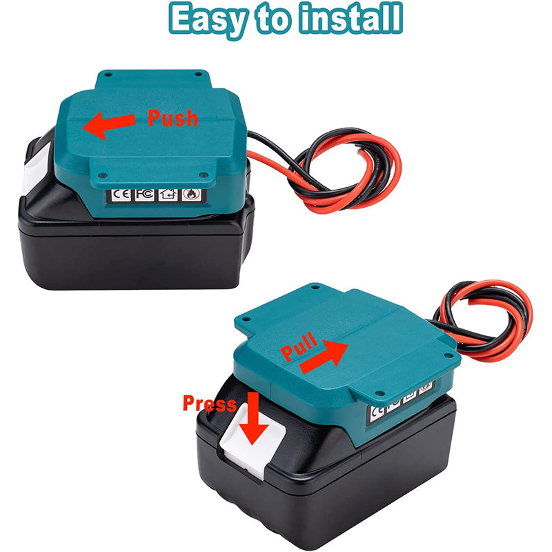 Makita 18V Battery Power Mount Connector Adapter Dock Holder Cable