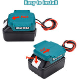 Makita 18V Battery Power Mount Connector Adapter Dock Holder Cable