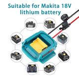 Makita 18V Battery Power Mount Connector Adapter Dock Holder Cable
