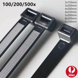Cable Ties Zip Ties Nylon UV Stabilised Bulk Black White