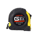 Steel Measuring Tape with Rubber Grip Dual-Sided Metric Inch 3/5/10m