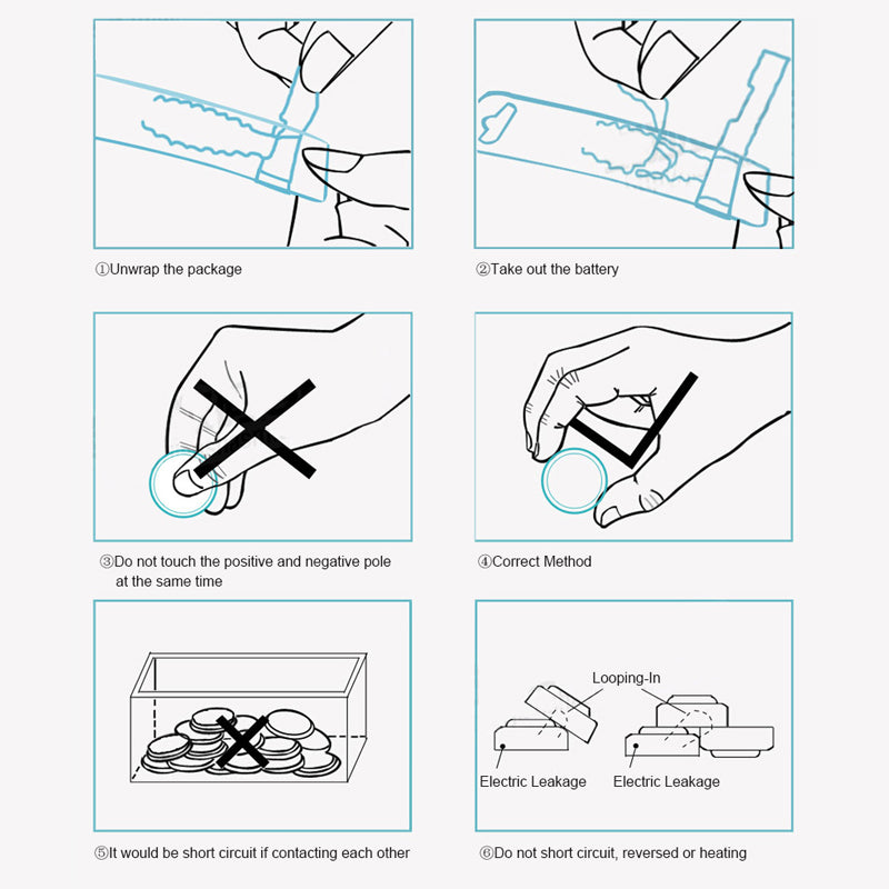 50PCS LR44 AG13 A76 Button Cell Batteries Tray Pack Battery