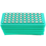 50PCS LR44 AG13 A76 Button Cell Batteries Tray Pack Battery