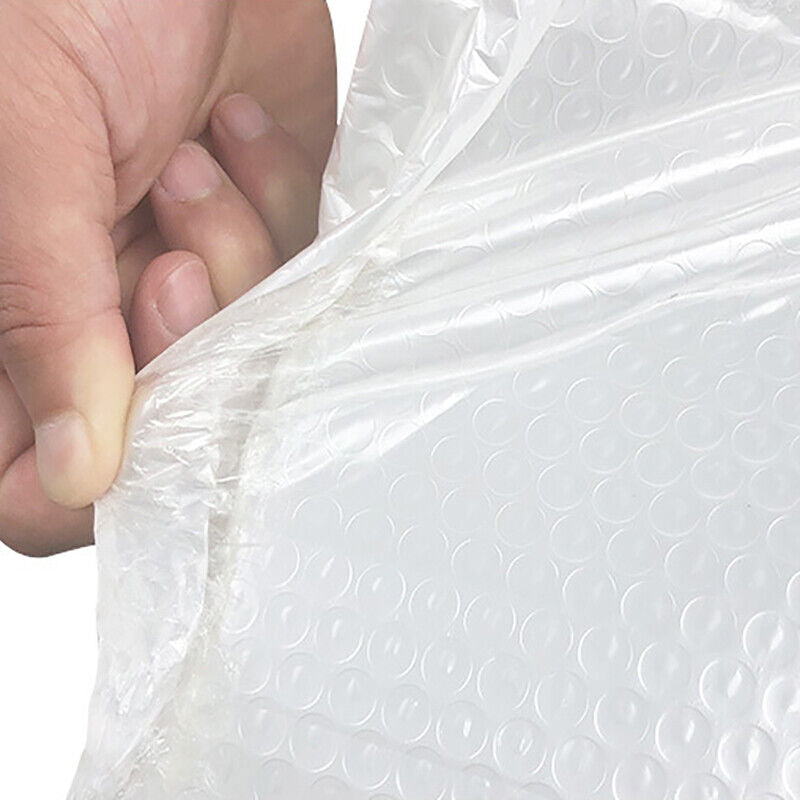 50pcs White Pearlescent Bubble Bags Shockproof Packing Envelope