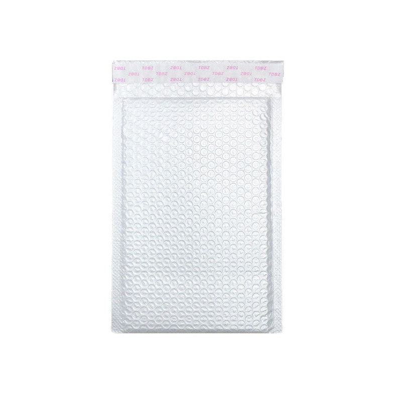 50pcs White Pearlescent Bubble Bags Shockproof Packing Envelope