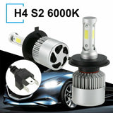 2pcs H4 LED Headlight Bulbs Kit Car Motorcycle High Low Beam IP65