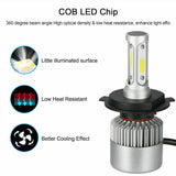 2pcs H4 LED Headlight Bulbs Kit Car Motorcycle High Low Beam IP65