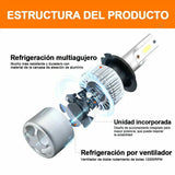 2pcs H4 LED Headlight Bulbs Kit Car Motorcycle High Low Beam IP65