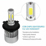 2pcs H4 LED Headlight Bulbs Kit Car Motorcycle High Low Beam IP65