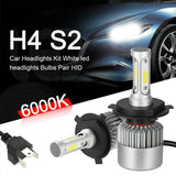 2pcs H4 LED Headlight Bulbs Kit Car Motorcycle High Low Beam IP65