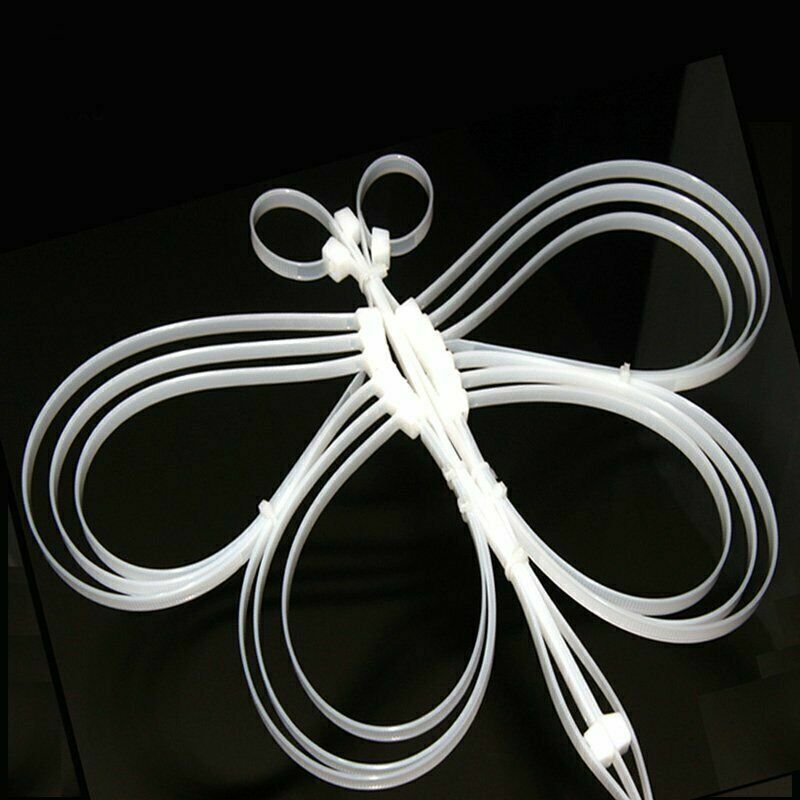 Cable Ties Nylon UV Stabilised 250-1000PCS White Clear Bulk