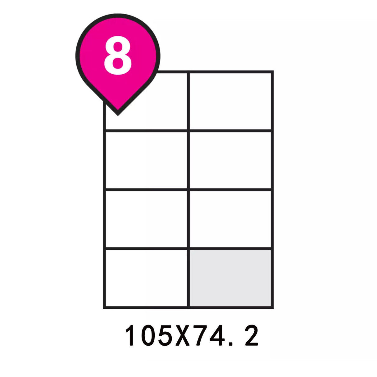 A4 Self Adhesive Sticker Paper Sheet Label for Laser Inkjet Print