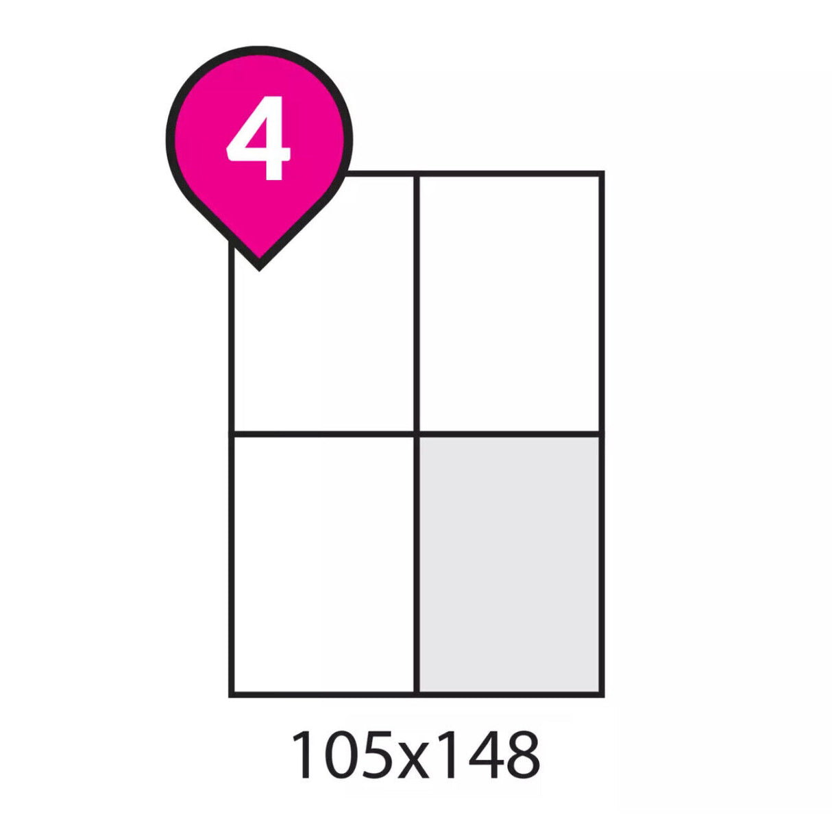 A4 Self Adhesive Sticker Paper Sheet Label for Laser Inkjet Print