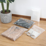 100PCS Clear Resealable Zip Bags PE Plastic 100μm Bulk Packaging