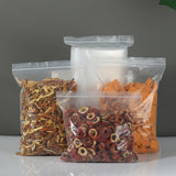 100PCS Clear Resealable Zip Bags PE Plastic 100μm Bulk Packaging