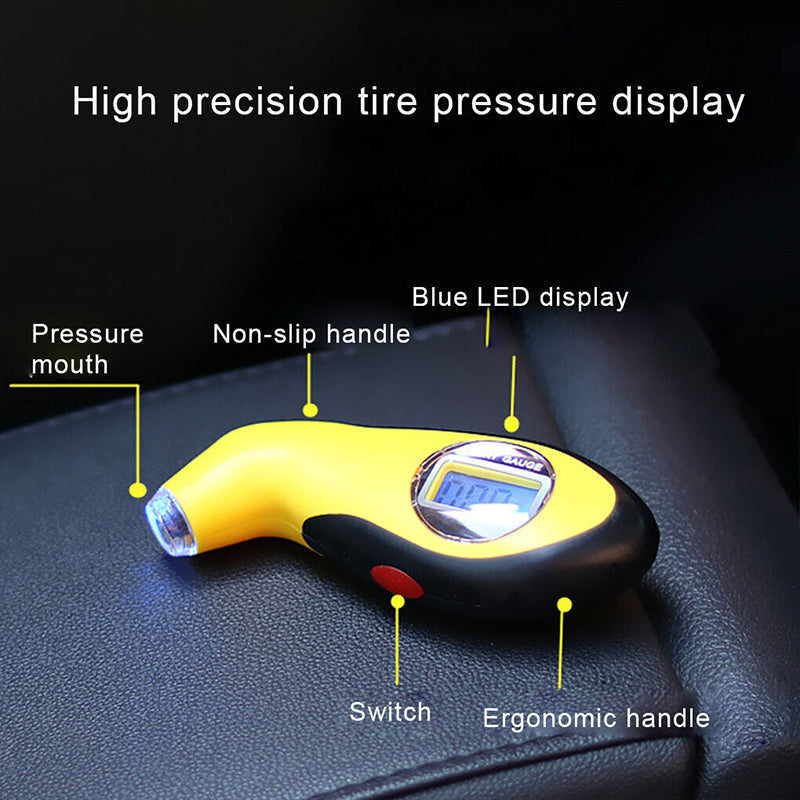 Tire Pressure Gauge Digital Car Bike Truck Auto Air PSI Meter Tester Tyre