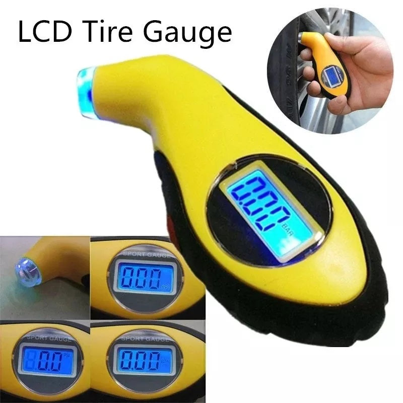Tire Pressure Gauge Digital Car Bike Truck Auto Air PSI Meter Tester Tyre