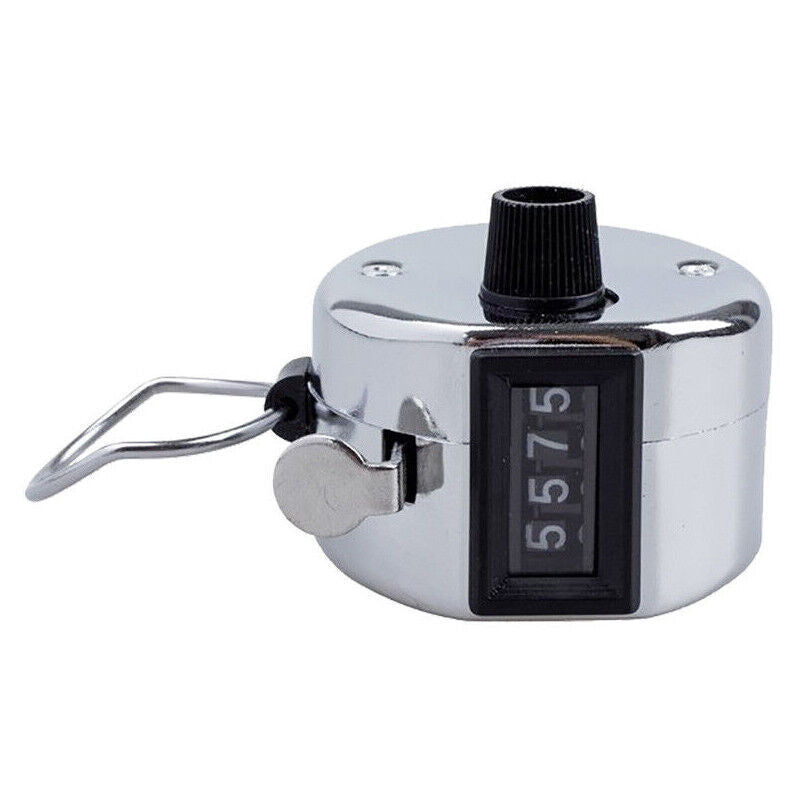 4 Digit Hand Tally Counter Manual Clicker Metal