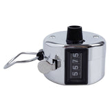4 Digit Hand Tally Counter Manual Clicker Metal