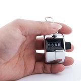 4 Digit Hand Tally Counter Manual Clicker Metal