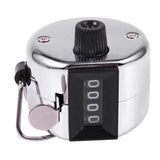 4 Digit Hand Tally Counter Manual Clicker Metal
